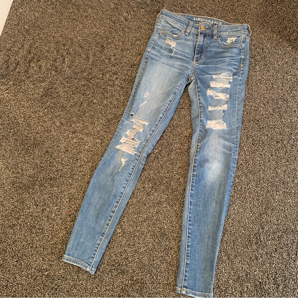 American Eagle Ripped Skinny Jeans